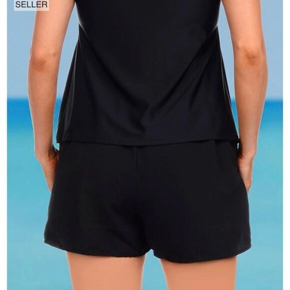 FULLFITALL - Black Cargo Swim Short - Picture 5 of 5